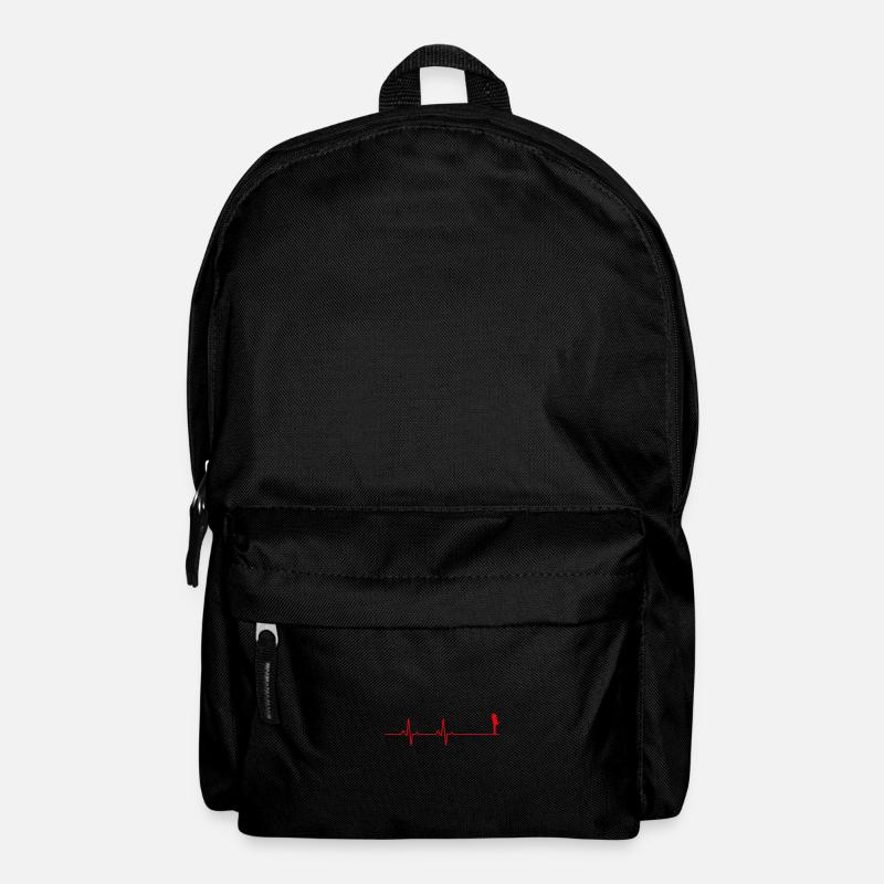 Liebespaar Herzschlag - Rucksack - Schwarz