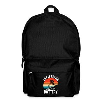 Cyclist Cyclists Cycling Sport Mountain Bike - Backpack - black - Front