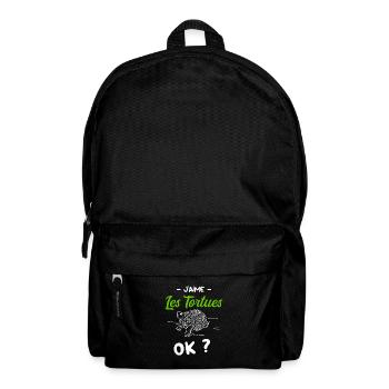 Oui Les Tortues je les Aime - Sac à dos - noir - Devant