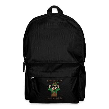 Lederhosn? Brauch i Ned I Bin Nur Zum Sauffa Da! - Rucksack - Schwarz - Vorne