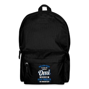 Oma Großmutter Omi Enkelkind Enkel Ich Werde Oma - Rucksack - Schwarz - Vorne