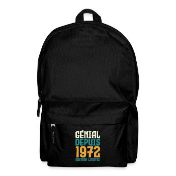 Génial depuis 1972 - Sac à dos - noir - Devant