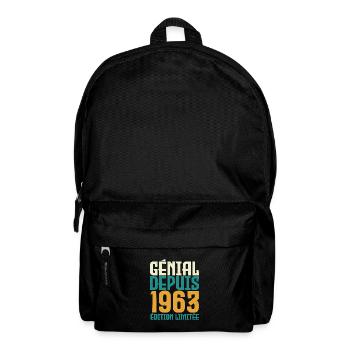 Génial depuis 1963 - Sac à dos - noir - Devant