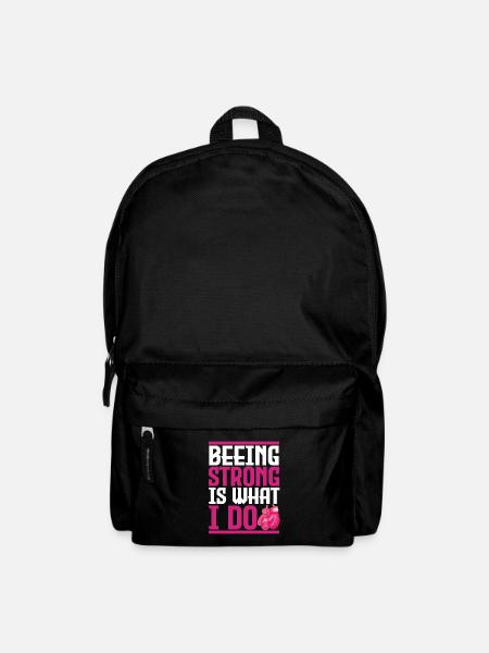 Brustkrebs, du bist stark. - Rucksack - Schwarz