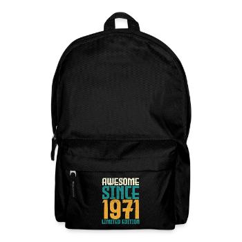 Awesome seit 1971 limitierte Auflage. - Rucksack - Schwarz - Vorne