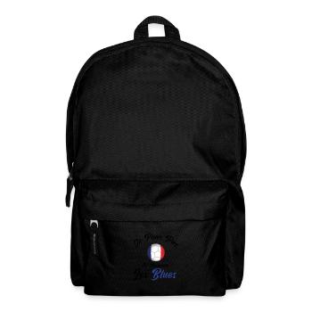 je peux pas , je supporte les bleus. France - Sac à dos - noir - Devant