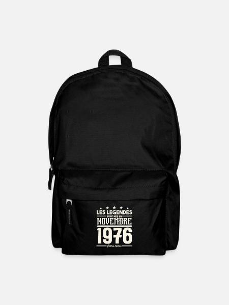 Les légendes sont nés en novembre 1976. - Sac à dos - noir