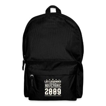 Les légendes sont nés en novembre 2009. - Sac à dos - noir - Devant