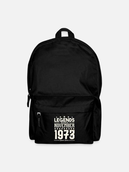 Legenden werden im November 1973 geboren.Geschenkjubiläum - Rucksack - Schwarz
