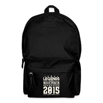Legenden werden im November 2015 geboren.Geschenkjubiläum - Rucksack - Schwarz - Vorne