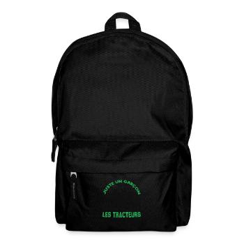 Juste un garçon qui fan Les Tracteurs. Agriculteur - Sac à dos - noir - Devant