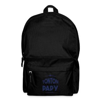 J'ai deux titres tonton et Papy. Cadeau Tonton. - Sac à dos - noir - Devant