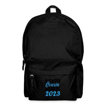 Annonce grossesse. bientôt Cousin Avril 2023. - Sac à dos - noir - Devant
