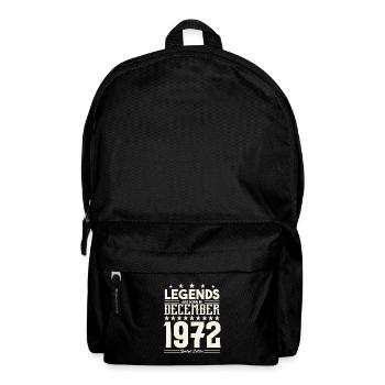 Legends Are Born In December 1972.Gift anniversary - Backpack - black - Front