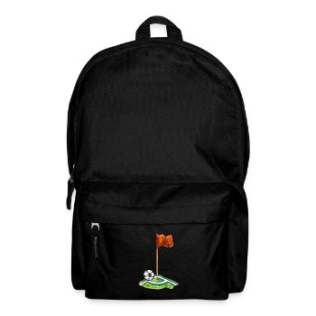 Drapeau de coin de football - Sac à dos - noir - Devant