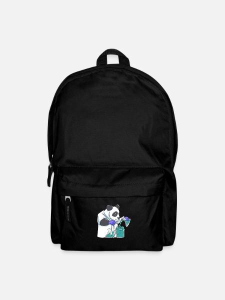 Panda Wissenschaftler - Rucksack - Schwarz