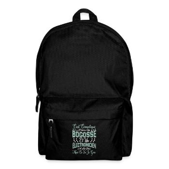 compliqué d'être un Bogosse et un électronicien. - Sac à dos - noir - Devant