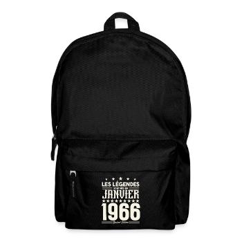 Birthday gift January 1966. January 1966. - Backpack - black - Front