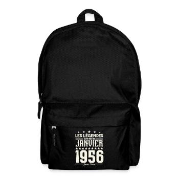 Geburtstagsgeschenk Januar 1956. Januar 1956. - Rucksack - Schwarz - Vorne