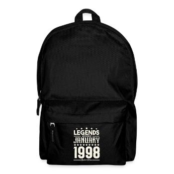 Cadeau Légende Janvier 1998. cadeau janvier 1998. - Sac à dos - noir - Devant