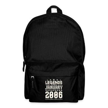 Cadeau Légende Janvier 2006. cadeau janvier 2006. - Sac à dos - noir - Devant