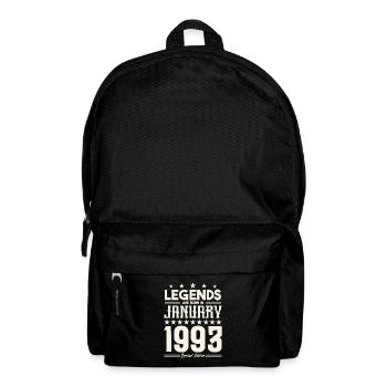 Geschenklegende Januar 1993. Geschenk Januar 1993. - Rucksack - Schwarz - Vorne