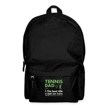 Sport Dad Definition Tennis - Rucksack - Schwarz - Vorne