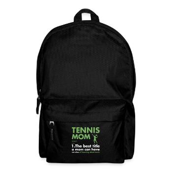 Sport Mom Definition Tennis - Rucksack - Schwarz - Vorne