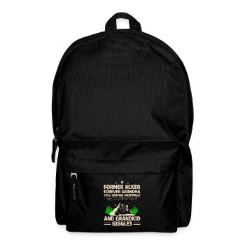Hiking Retired Grandma Pensioner Pension Hiker Tre - Backpack - black - Front