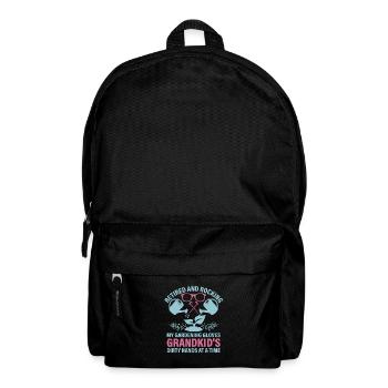 Gärtner Rentner Oma Rentner Gärtner Garde - Rucksack - Schwarz - Vorne