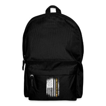 French Bulldog Us Flag - Backpack - black - Front