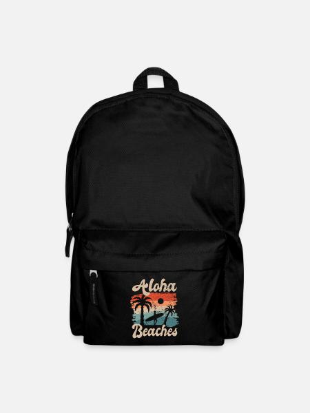 Aloha Beaches Sommer Strand Party Surfen Hawaii - Rucksack - Schwarz