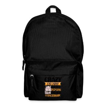 Persian Cat Cat Lover Cat Owner Persian Longhair C - Backpack - black - Front
