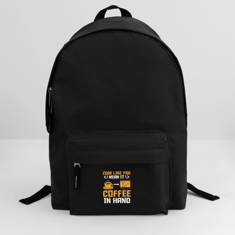 Kaffee-Codierung Programmierer Programmierer Entwickler Nerd Coff Rucksack