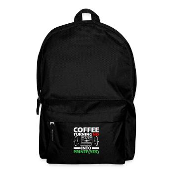 Coffee Coding Programmer Coder Developer Nerd Coff - Backpack - black - Front