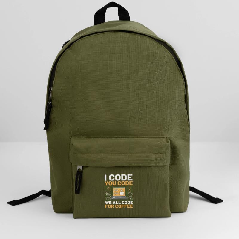 Kaffee-Codierung Programmierer Programmierer Entwickler Nerd Coff Rucksack