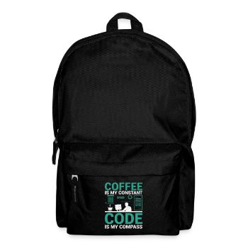 Kaffee-Codierung Programmierer Programmierer Entwickler Nerd Coff - Rucksack - Schwarz - Vorne