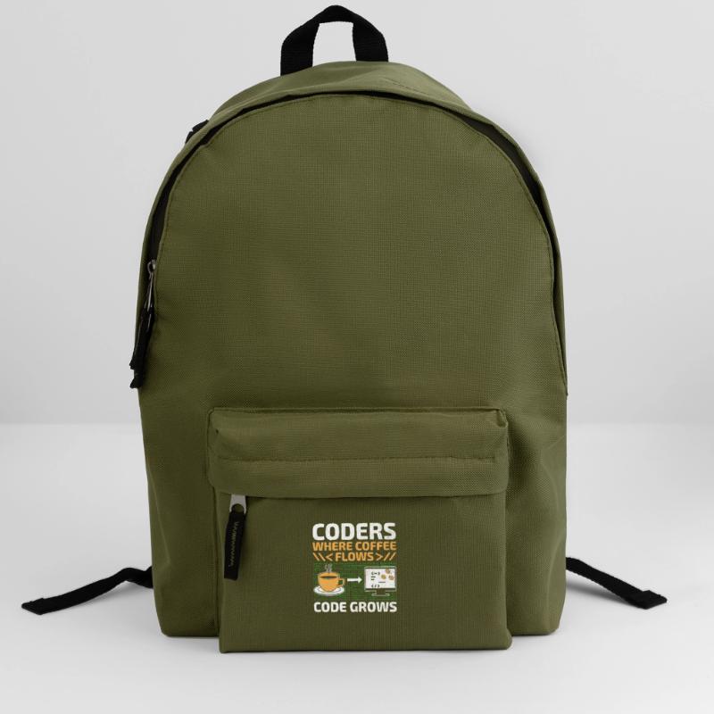Café Codage Programmeur Codeur Développeur Nerd Coff Sac à dos