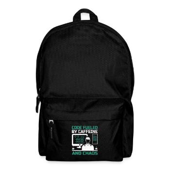 Coffee Coding Programmer Coder Developer Nerd Coff - Backpack - black - Front