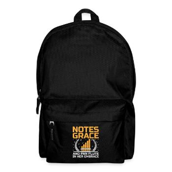 Pan Flute Player Pan Flutist Marching Band Music I - Backpack - black - Front