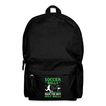 Footgolf Player Foot Golf Playing Footgolfers Foot - Backpack - black - Front