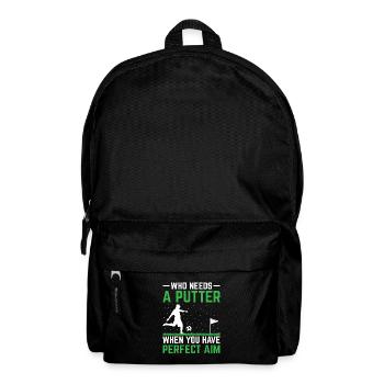 Footgolf Player Foot Golf Playing Footgolfers Foot - Backpack - black - Front