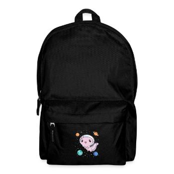 Lustiges Axolotl Weltraum - Rucksack - Schwarz - Vorne