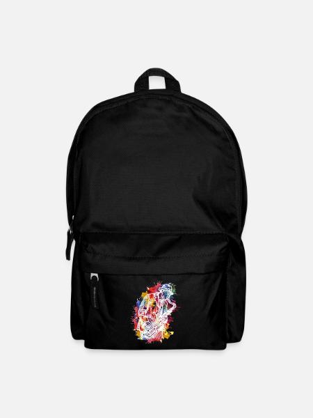 Aquarell-Design für Jazz-Saxophon-Enthusiasten - Rucksack - Schwarz