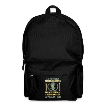 Geschichtslehrer Lustige Geschichtslehrer Sprüche - Rucksack - Schwarz - Vorne