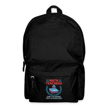 Mathelehrer Schullehrer Lustige Mathelehrer S - Rucksack - Schwarz - Vorne