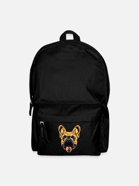 Französische Bulldogge Hund Motiv Bulldoggen Dogge - Rucksack - Schwarz
