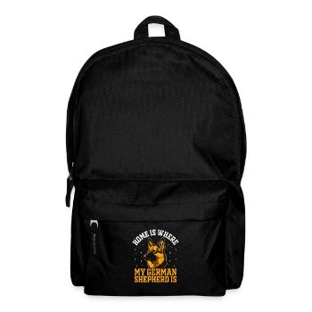 Home Is Where My German Shepherd Is GSD Dog Lover - Backpack - black - Front
