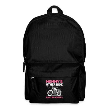 Mommy's Other Ride hat einen zweirädrigen Motorradmotor - Rucksack - Schwarz - Vorne