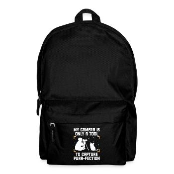 Cat Photographers Cat Lovers Photograpy Cats Photo - Backpack - black - Front